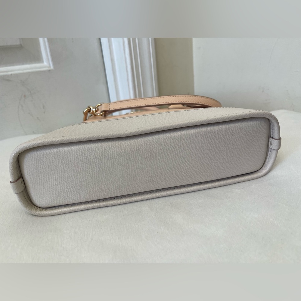 Coach Pink and Cream Domed Shape Small Satchel Bag EUC - Picture 4 of 13
